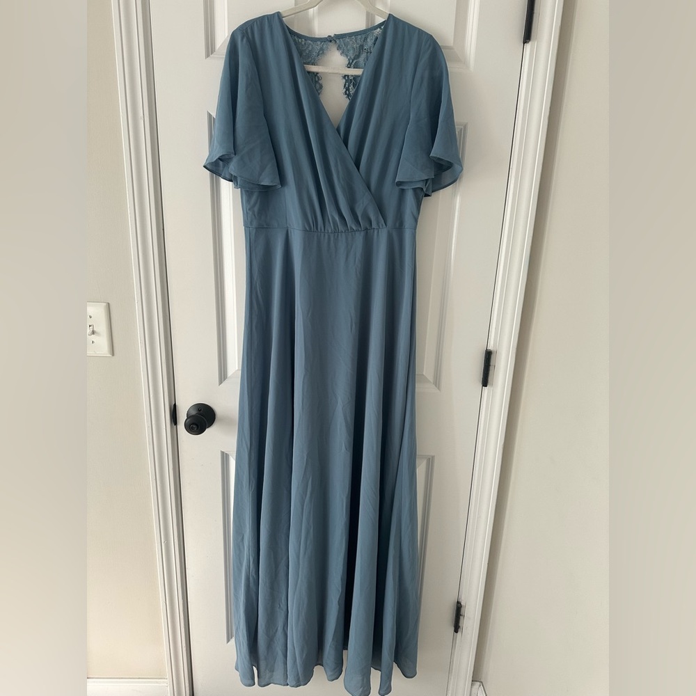 Lulu's Blue Maxi Dress